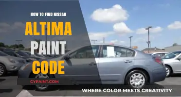 Locate Your Nissan Altima's Paint Code: A Quick Guide