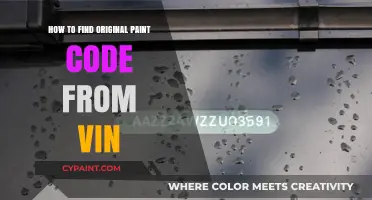 Locate Your Vehicle's Original Paint Code Using the VIN