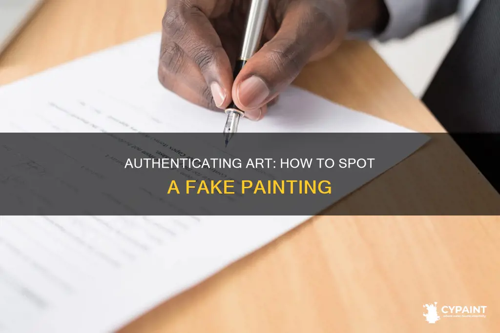 how to find out if a painting is real