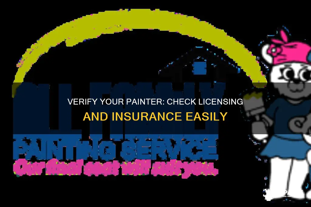 how to find out if painter is licensed and insured