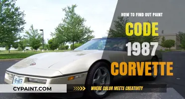 Discovering Your 1987 Corvette's Paint Code: A Step-by-Step Guide
