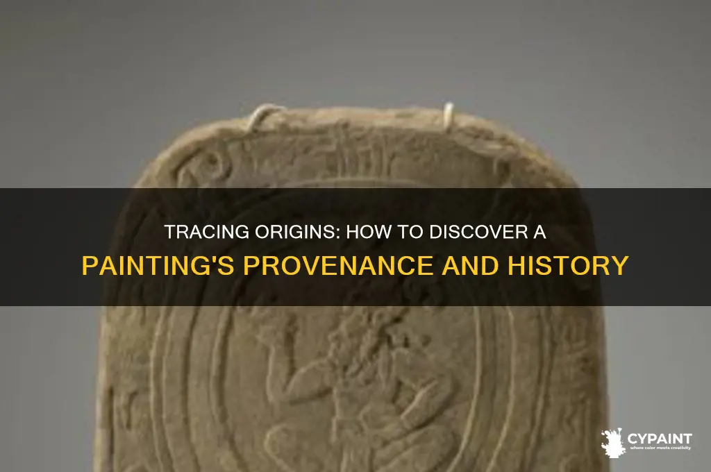 how to find out where a painting
