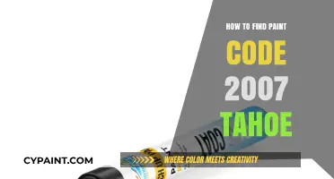 Locate Your 2007 Tahoe's Paint Code: A Quick Guide