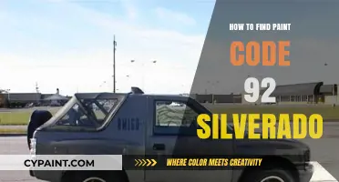 Locate Your 1992 Silverado's Paint Code: A Step-by-Step Guide