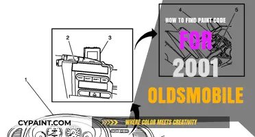 Locate Your 2001 Oldsmobile Paint Code: A Step-by-Step Guide