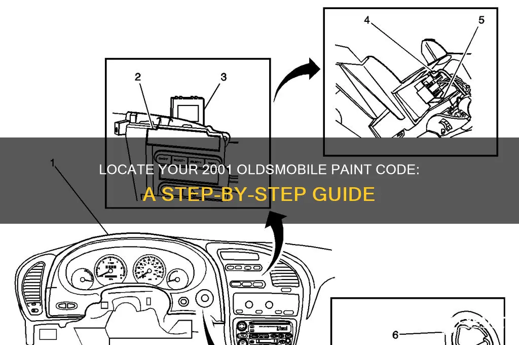 how to find paint code for 2001 oldsmobile