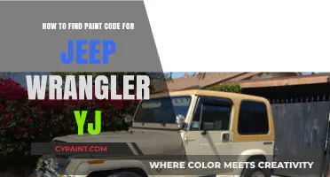 Finding Your Jeep Wrangler YJ's Paint Code