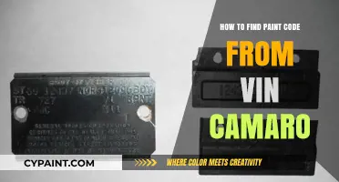 Locate Your Camaro's Paint Code Using the VIN Number