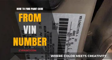 Locate Your Vehicle's Paint Code Using the VIN Number