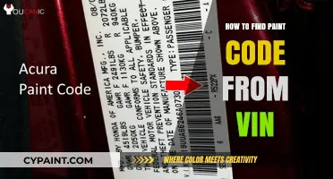 Locate Your Vehicle's Paint Code Using the VIN Number