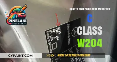 Finding Your Mercedes C-Class W204 Paint Code