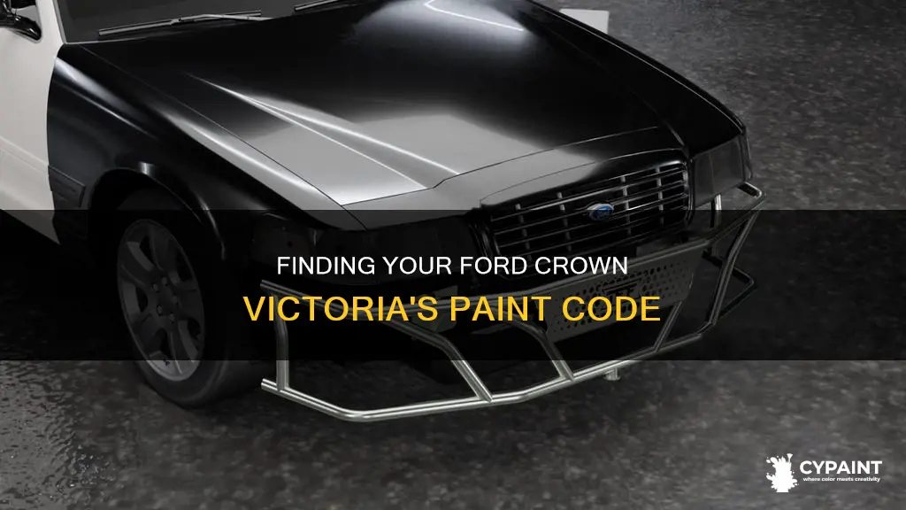how to find paint code of ford crown victoria