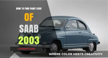 Locate Your 2003 Saab Paint Code: A Quick Guide
