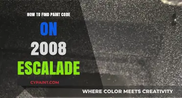 Locate Your 2008 Escalade Paint Code: Quick and Easy Guide