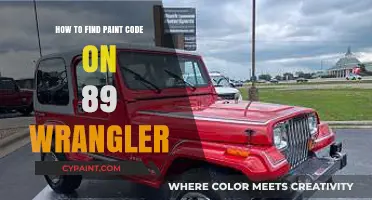 Locate Your 89 Wrangler's Paint Code: A Step-by-Step Guide