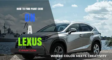 Locate Your Lexus Paint Code: A Quick and Easy Guide