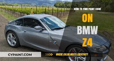 Locate Your BMW Z4 Paint Code: A Quick Guide