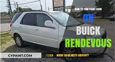 Locate Your Buick Rendezvous Paint Code: A Quick Guide