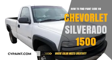 Finding Your Chevrolet Silverado 1500's Paint Code