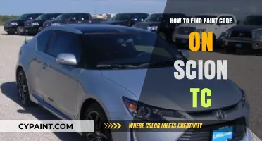Locate Your Scion TC Paint Code: A Quick & Easy Guide