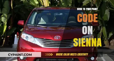 Locate Your Toyota Sienna's Paint Code: A Quick Guide