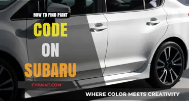 Locate Your Subaru's Paint Code: A Quick and Easy Guide