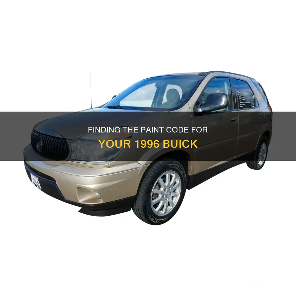 how to find paint code on tag 1996 buick