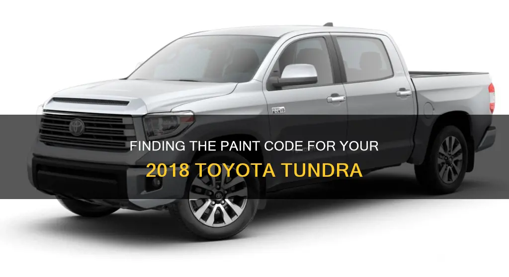 how to find paint code on toyota tundra 3018