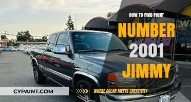 Locate Your 2001 Jimmy's Paint Code: A Step-by-Step Guide