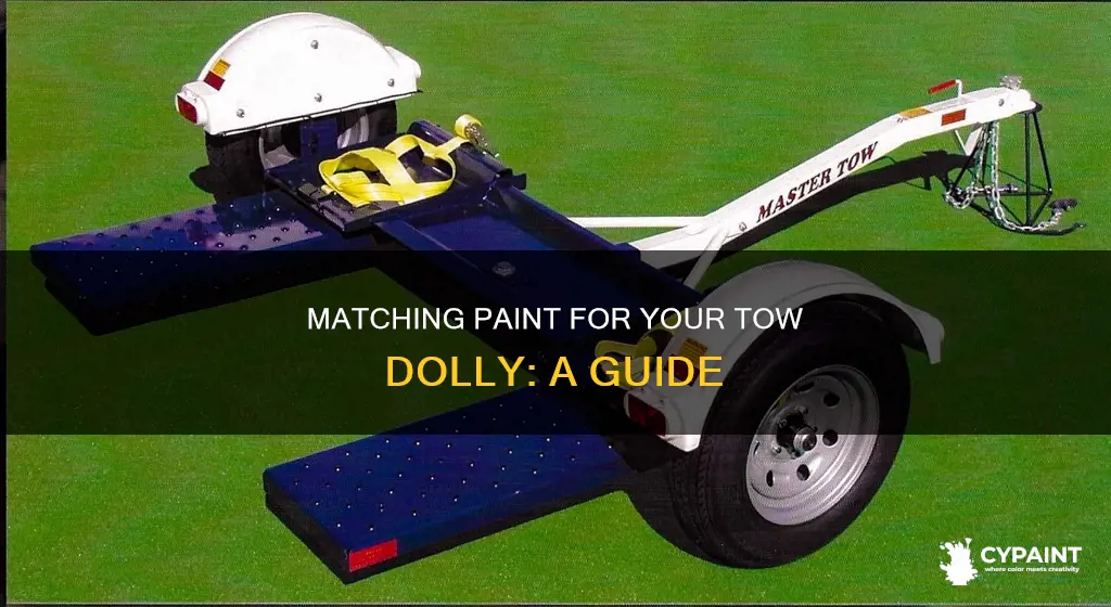 how to find paint to match my tow dolly