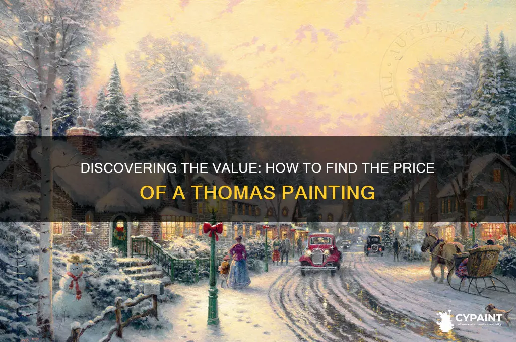 how to find price on thopmas painting