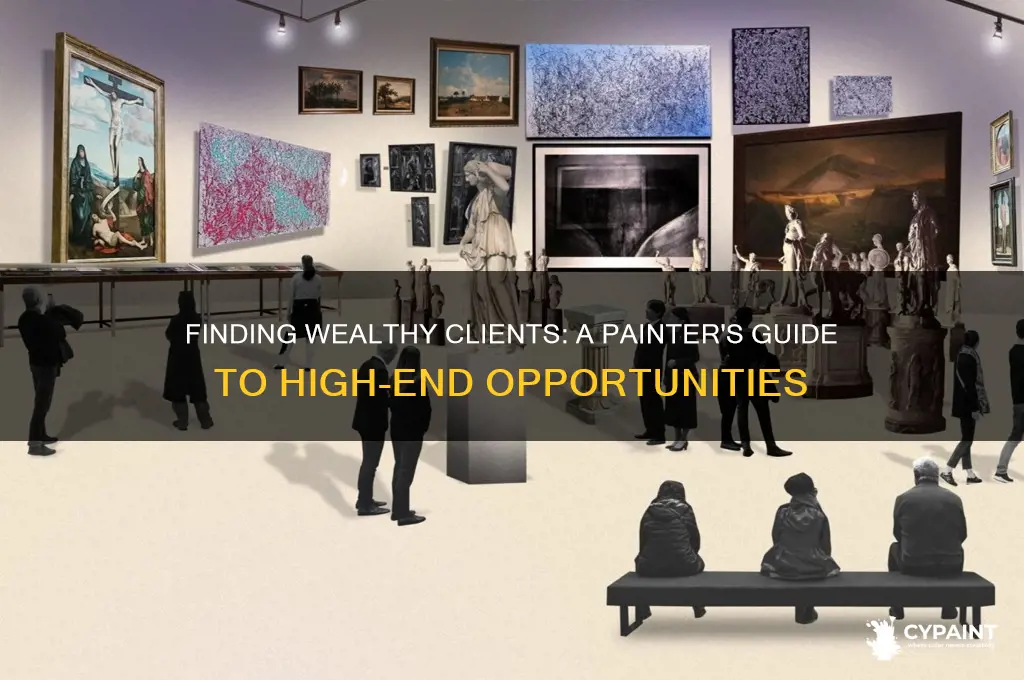 how to find rich people to paint