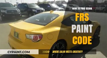 Locate Your Scion FR-S Paint Code: A Quick Guide