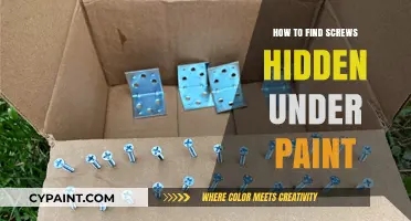 Uncovering Hidden Screws: Techniques to Find Paint-Covered Fasteners Easily
