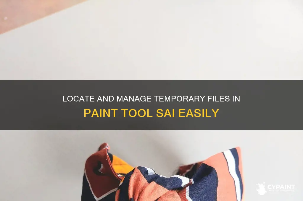 how to find temporary files paint tool sai
