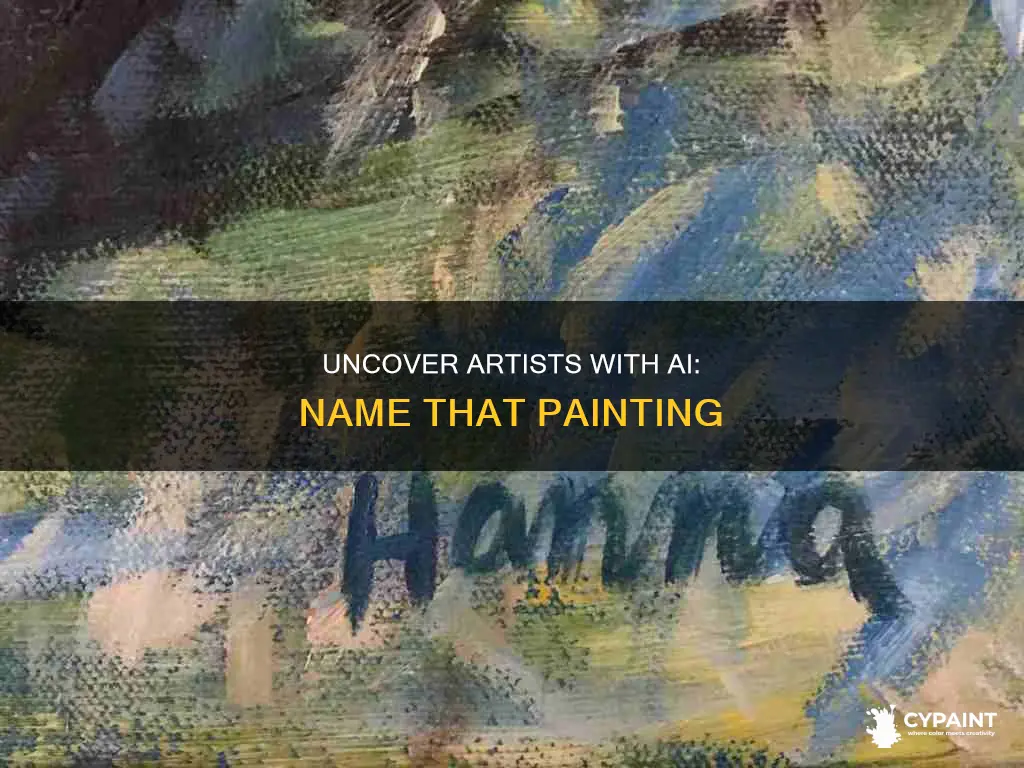 how to find the artist of a painting app