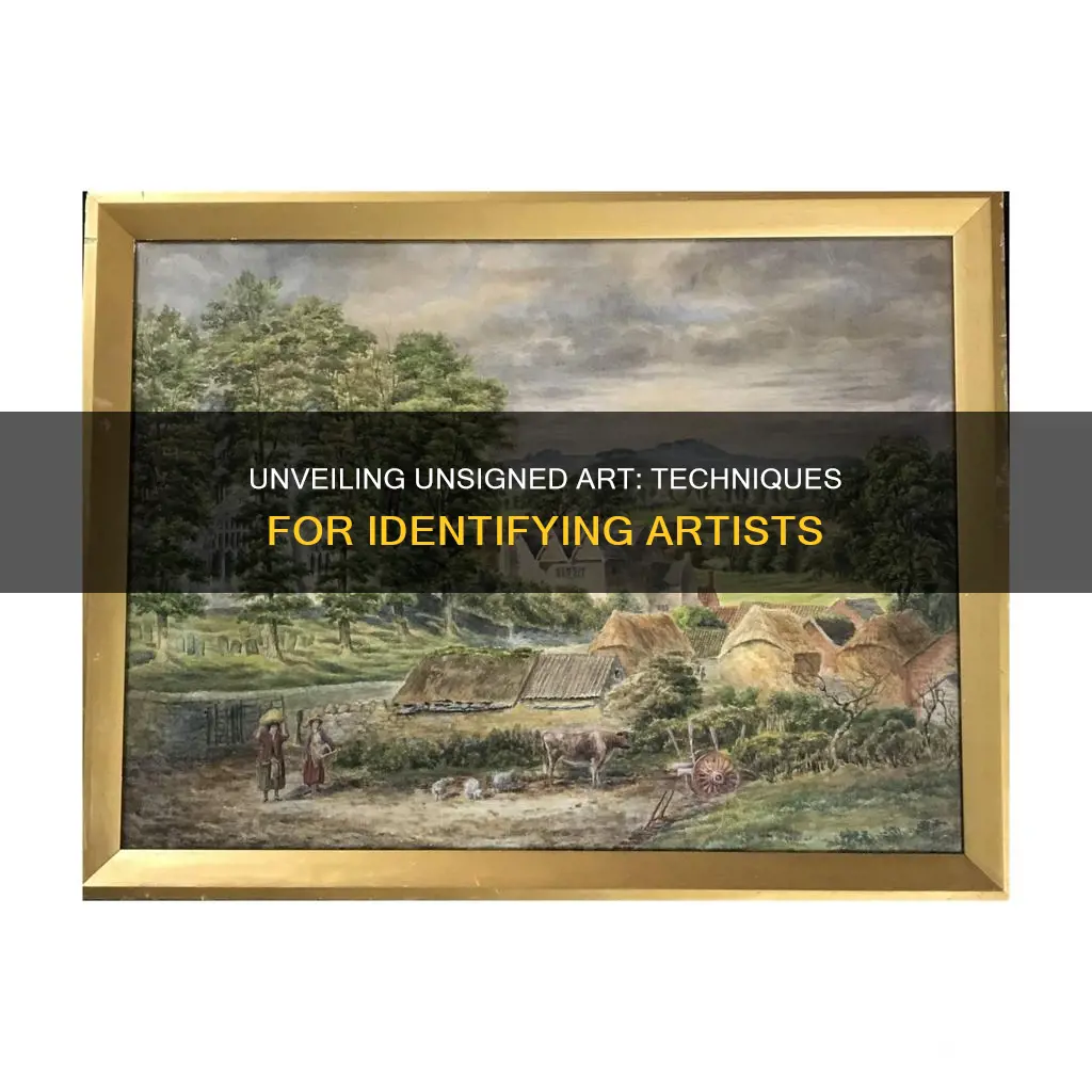 how to find the artist of an unsigned painting