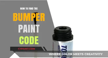 Locate Your Bumper Paint Code: A Quick and Easy Guide