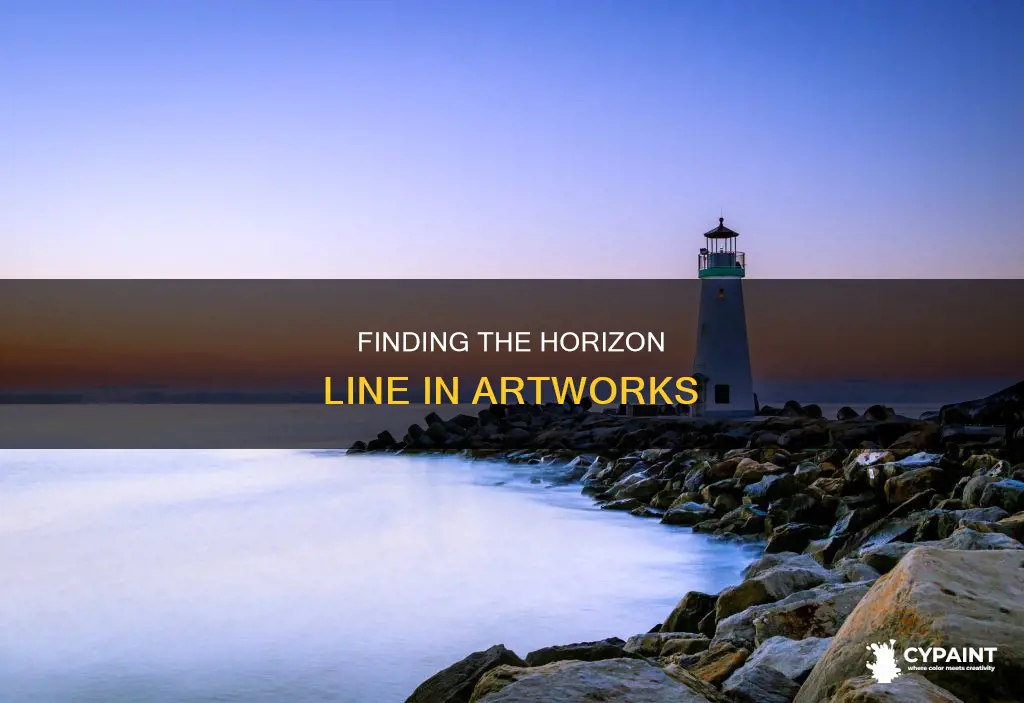 how to find the horizon line in a painting
