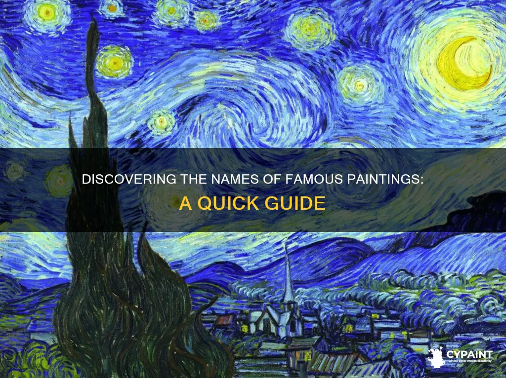 how to find the name of a famous painting