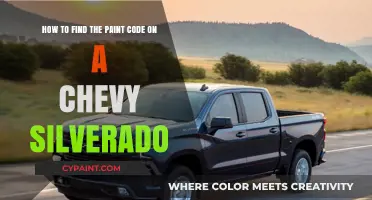 Locate Your Chevy Silverado's Paint Code: A Quick Guide