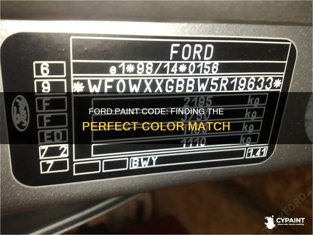 how to find the paint code on a ford