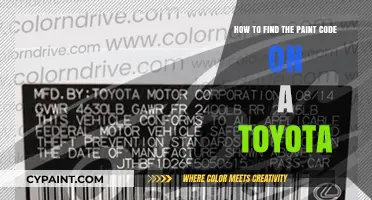Finding Your Toyota's Paint Code: A Step-by-Step Guide