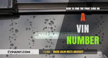 Locate Your Vehicle's Paint Code Using the VIN Number