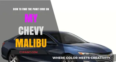 Locate Your Chevy Malibu's Paint Code: A Quick Guide