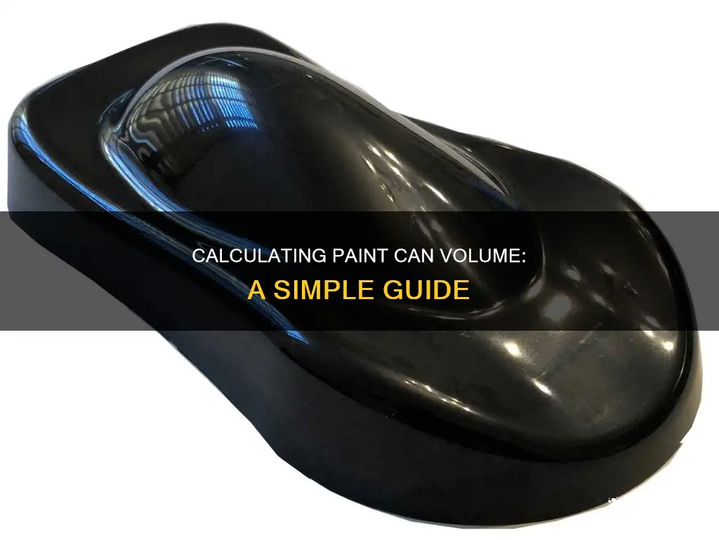 how to find the volume of a paint can