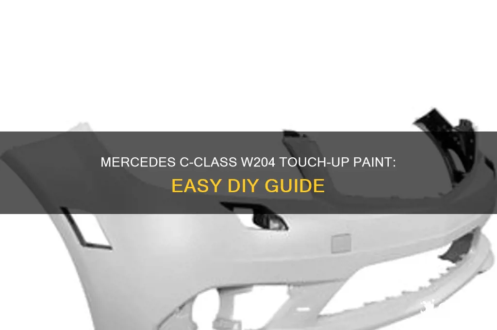 how to find touch up paint mercedes c class w204