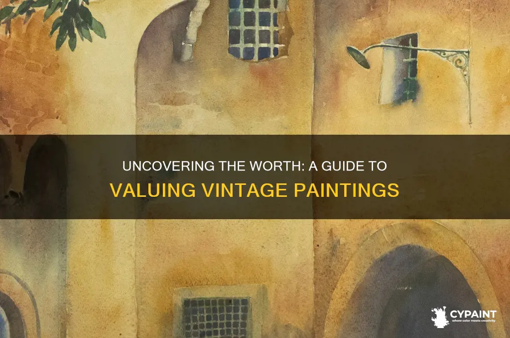 how to find value of a vintage painting