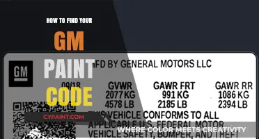 Locate Your GM Paint Code: A Quick and Easy Guide