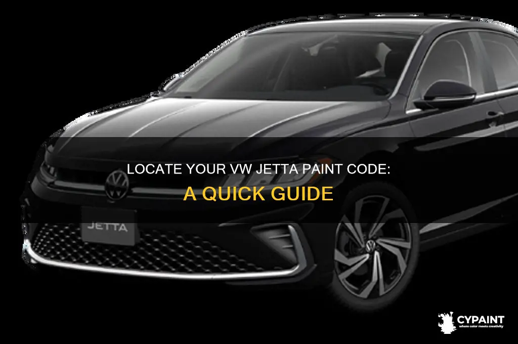 how to find your paint code on a vw jetta